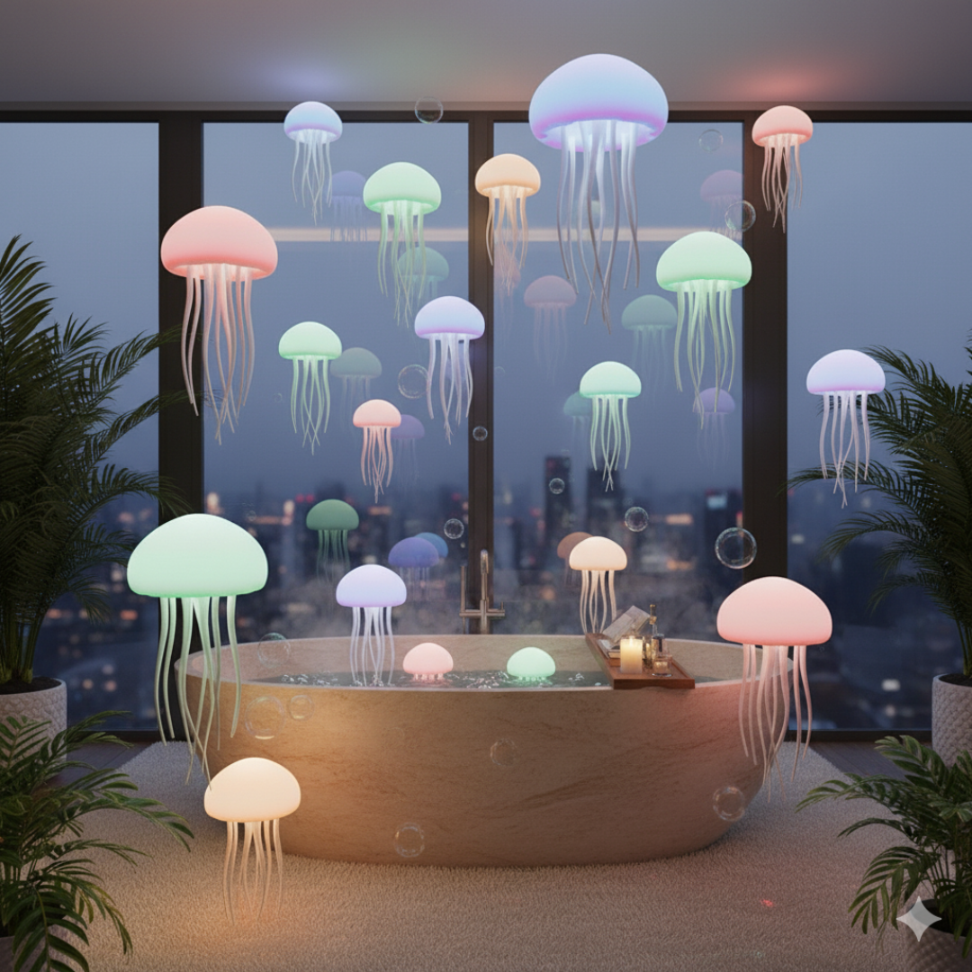 Lumiflow ™️ | Den vandmandlampe, der får lyset til at danse