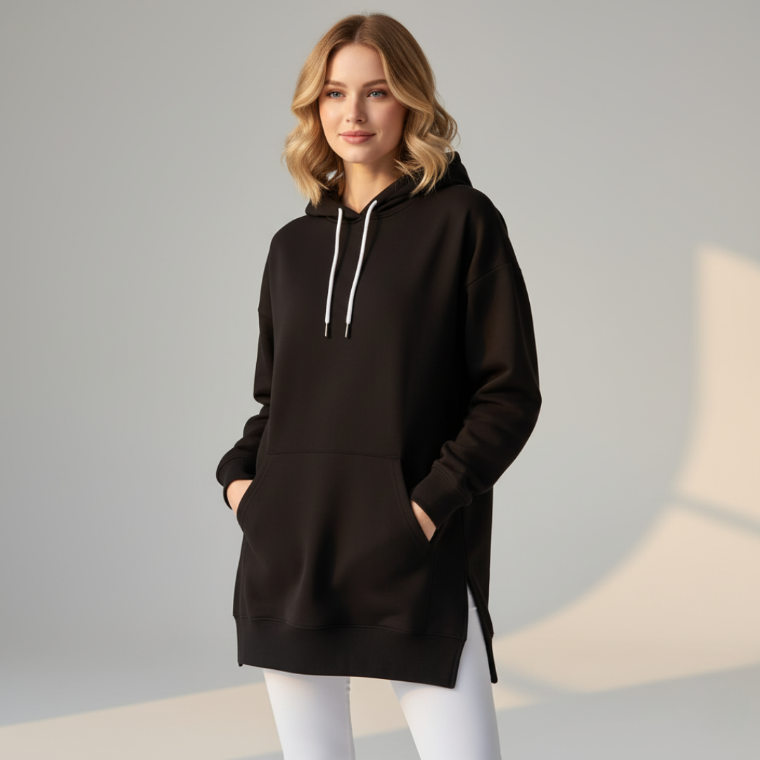 SnuggleFit Hoodie™️ – Ultimativ komfort til afslappede dage