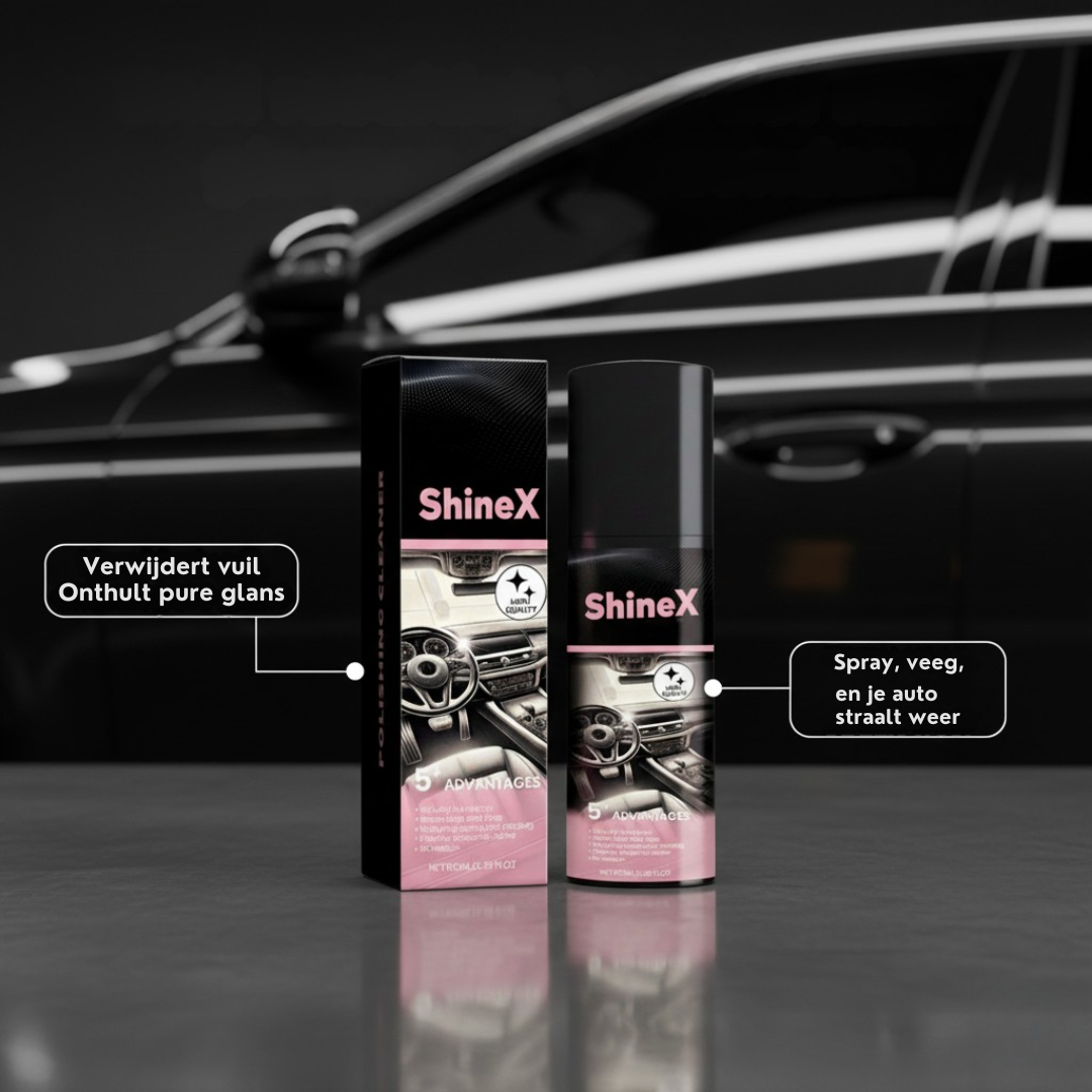 ShineX™️ | Den poleringsspray, der får din bil til at skinne som ny