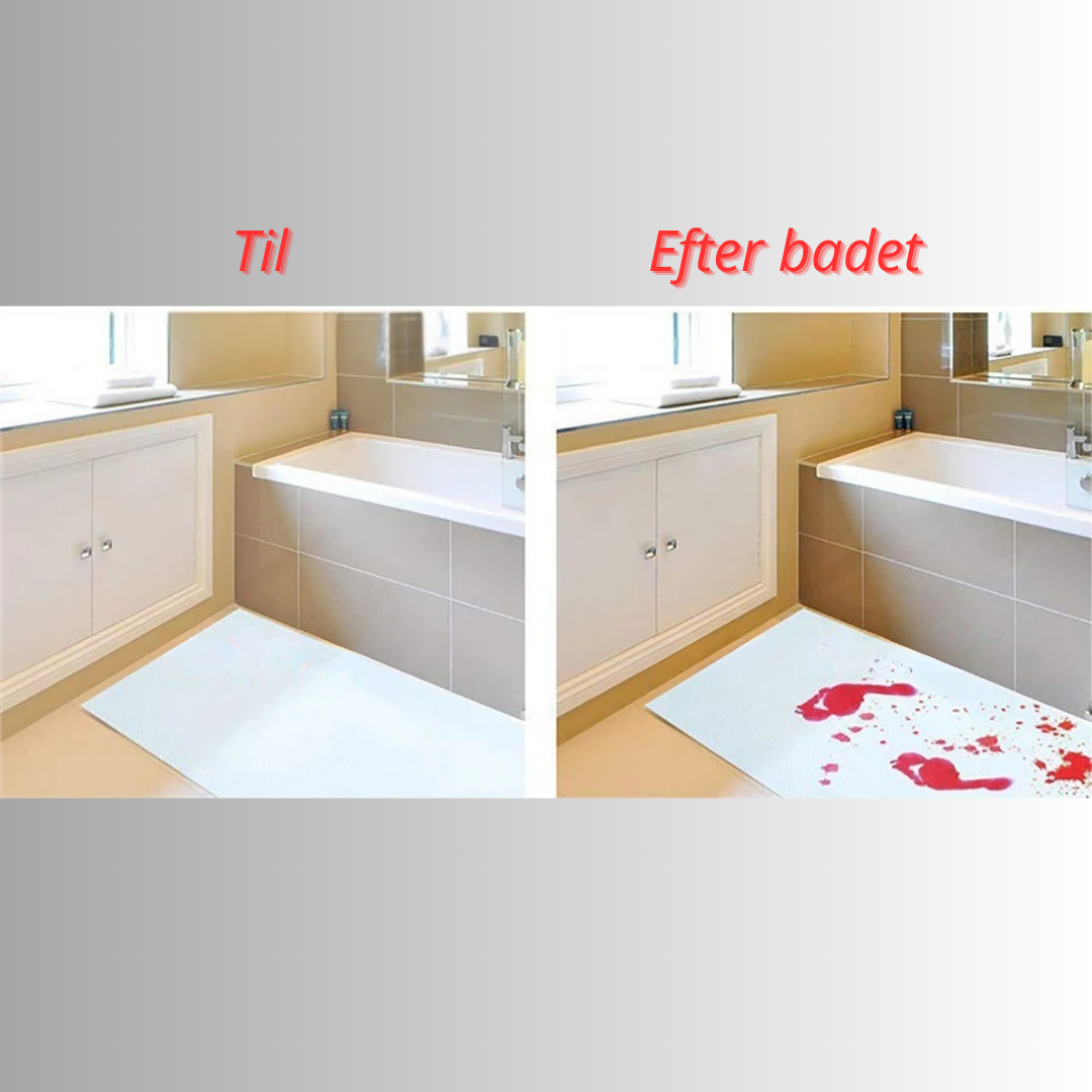BloodSplash ™️ – Badmåtten, der forvandler ethvert badeværelse til en gyserfilm