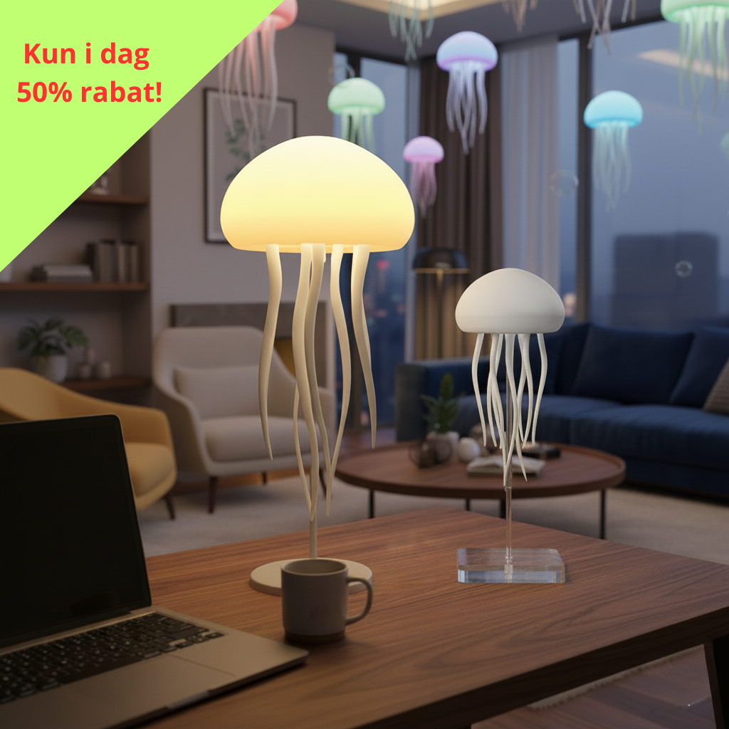 Lumiflow ™️ | Den vandmandlampe, der får lyset til at danse